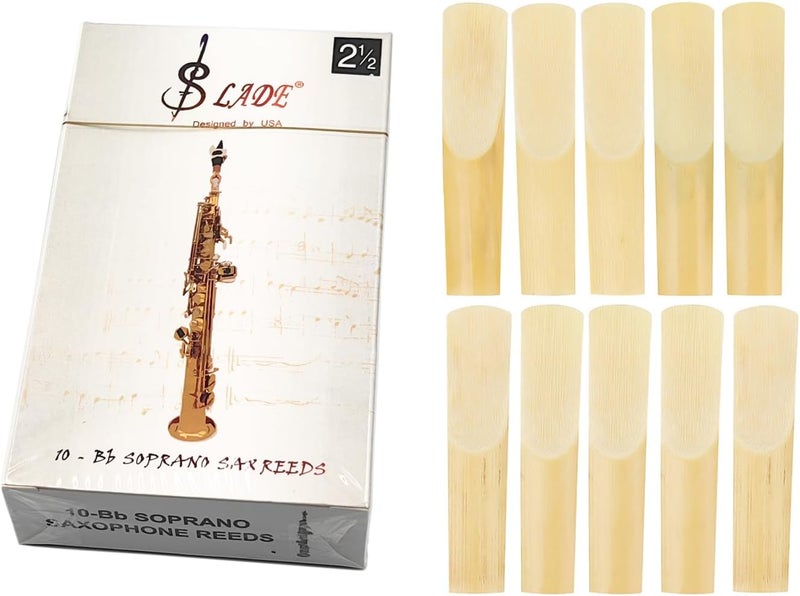 lightstar 10PCS Soprano Saxophone Reeds for Soprano Sax Strength 2.5 - Image 1